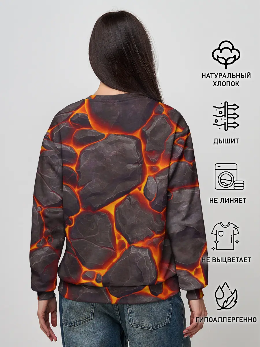 Женский свитшот / Лава