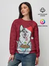 Женский свитшот / Christmas Husky