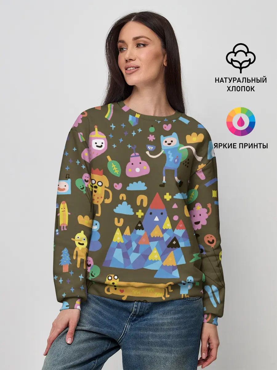 Женский свитшот / Время приключений Зима