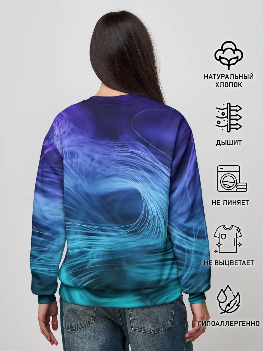 Женский свитшот / Линии материи