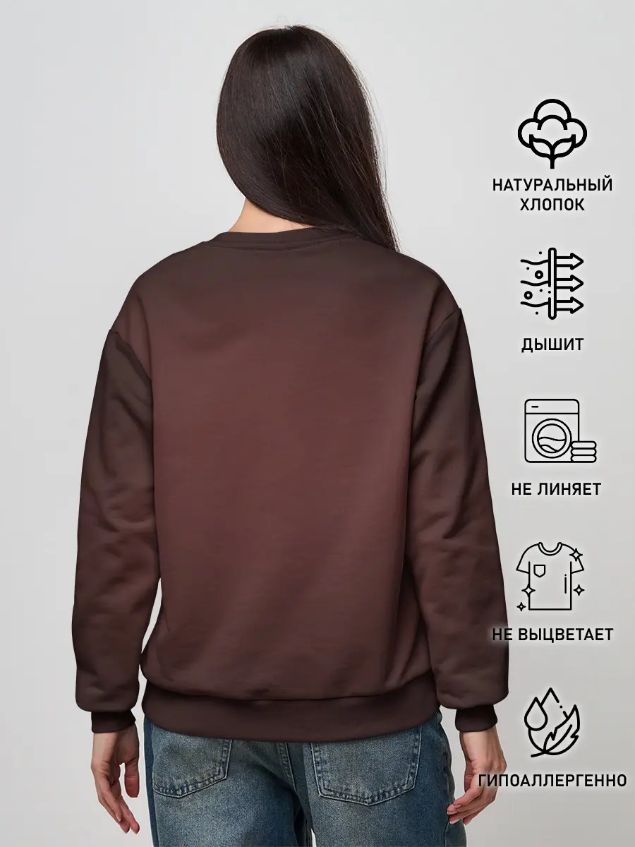 Женский свитшот / Азирафель и Кроули