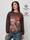Женский свитшот / Азирафель и Кроули