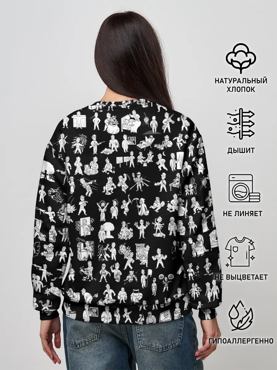 Женский свитшот / FALLOUT BLACK