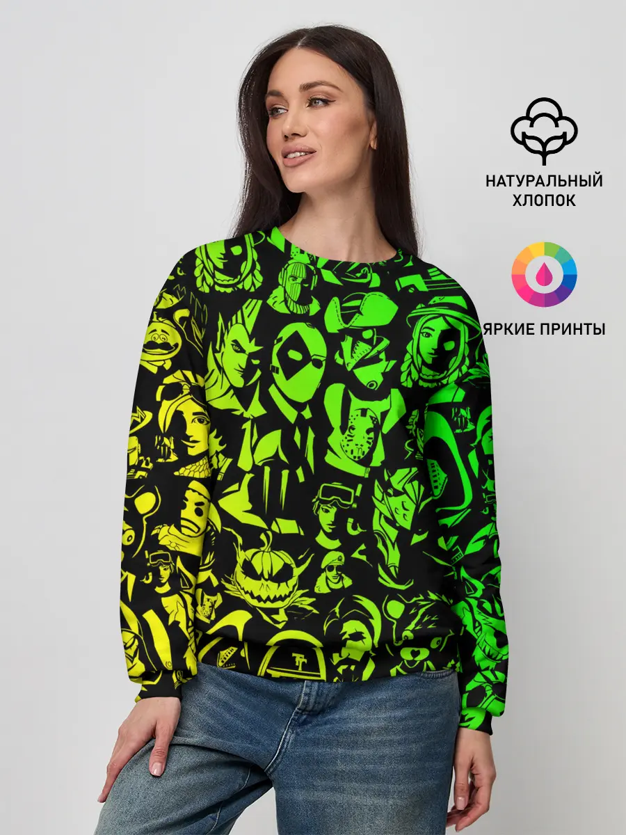 Женский свитшот / ПЕРСОНАЖИ FORTNITE