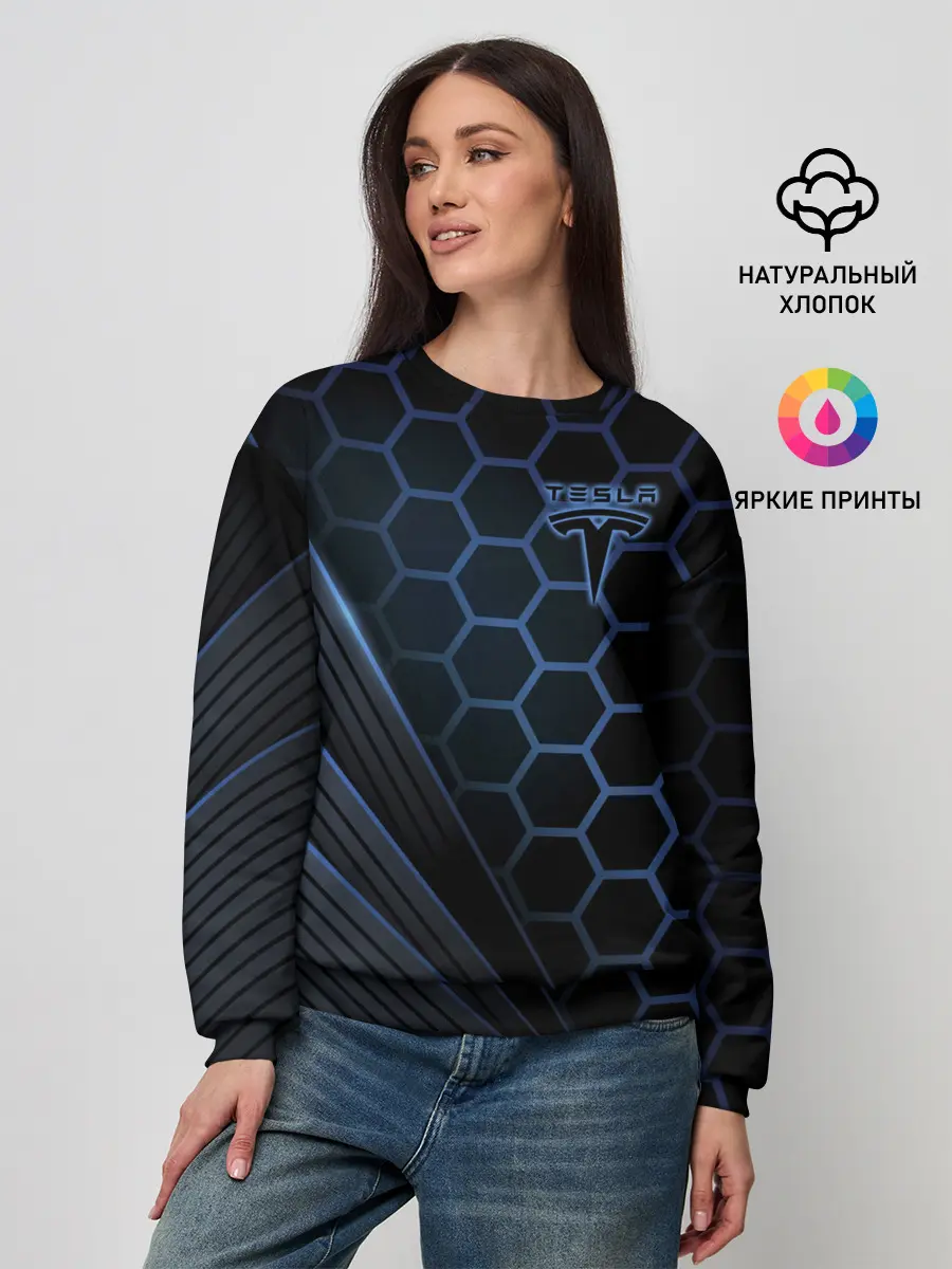 Женский свитшот / Tesla