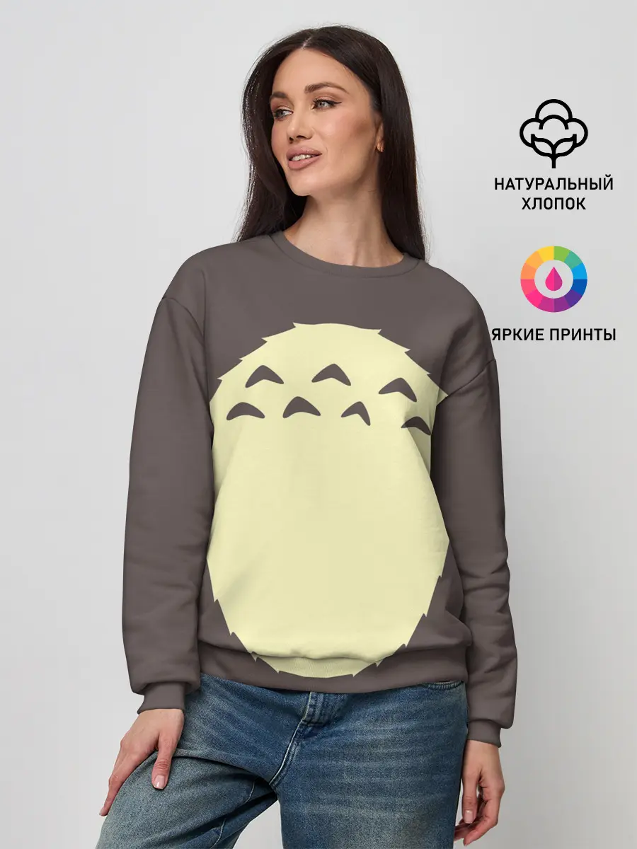 Женский свитшот / Животик Тоторо
