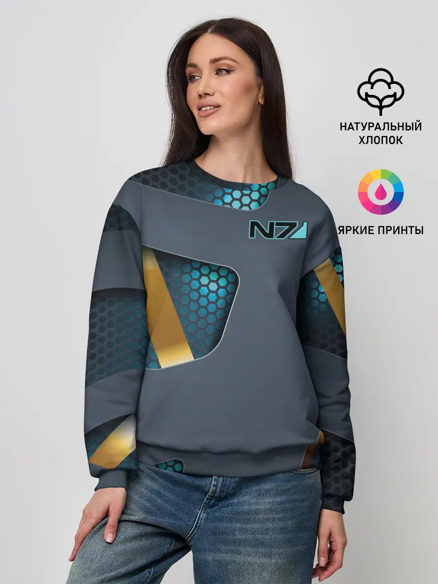 Женский свитшот / MASS EFFECT N7 | МАСС ЭФФЕКТ Н7
