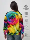 Женский свитшот / Разноцветные розы