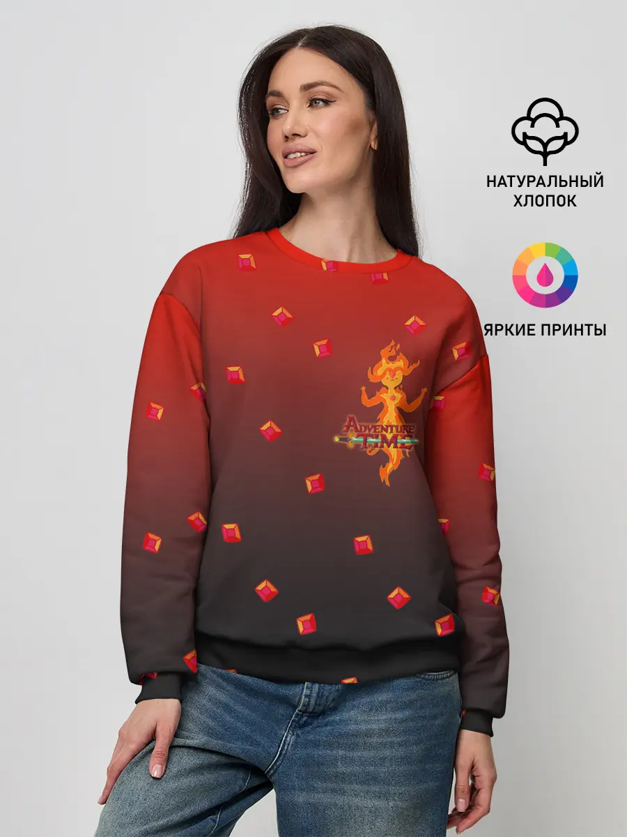 Женский свитшот / Flame Princess