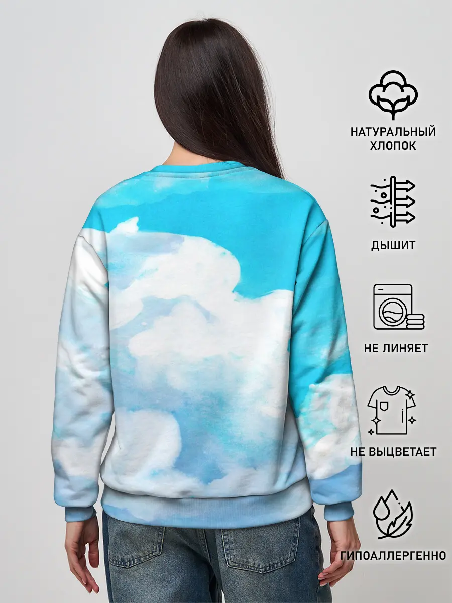 Женский свитшот / Акварельный Мем