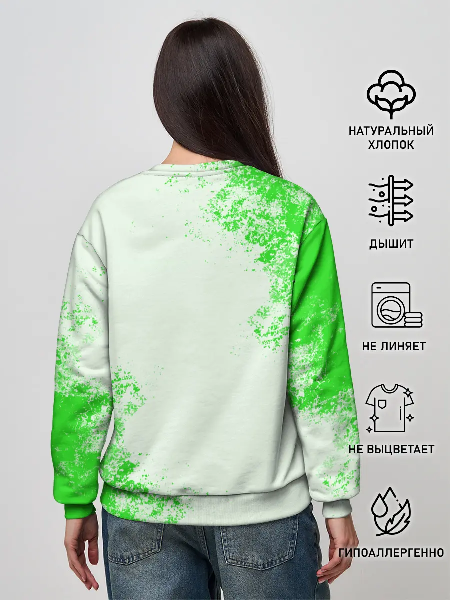 Женский свитшот / MINECRAFT CREEPER