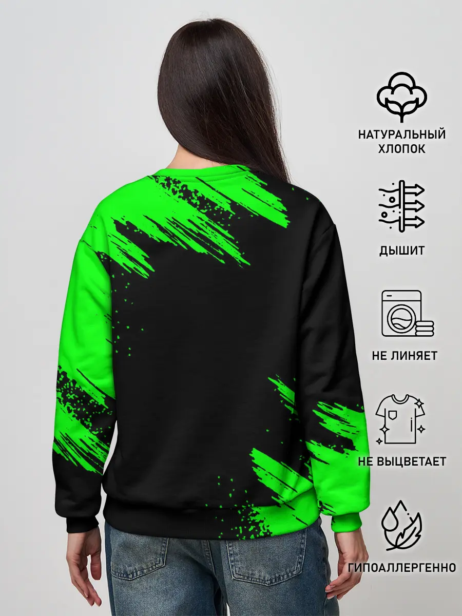 Женский свитшот / MINECRAFT CREEPER