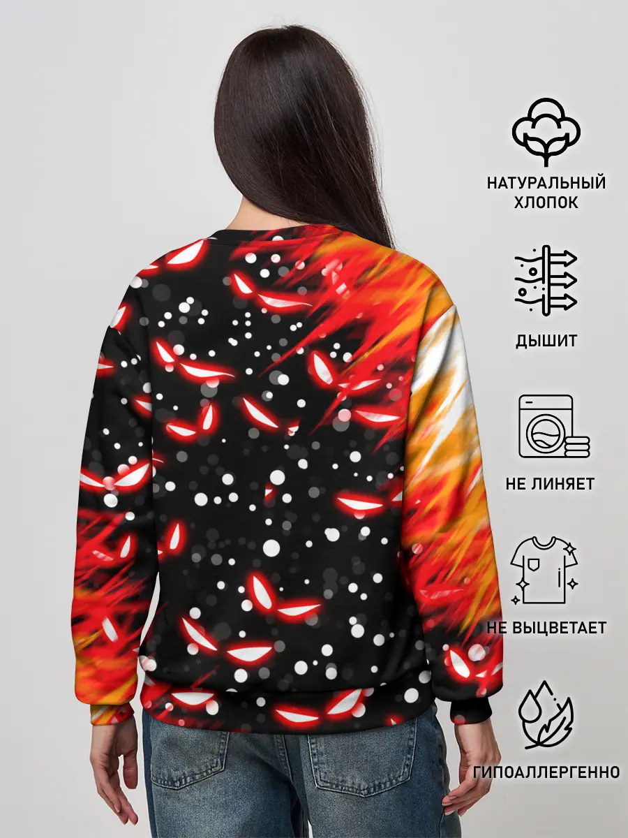 Женский свитшот / HAZBIN HOTEL НОВОГОДНИЙ.