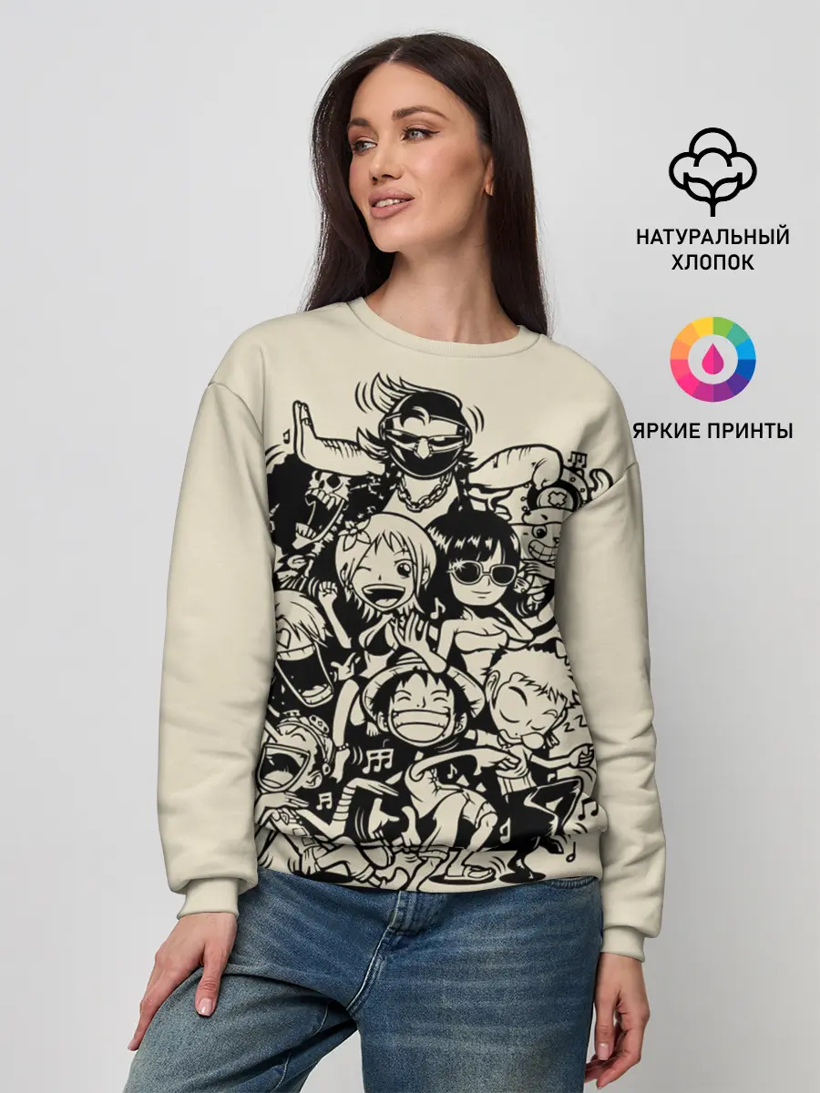 Женский свитшот / герои One Piece