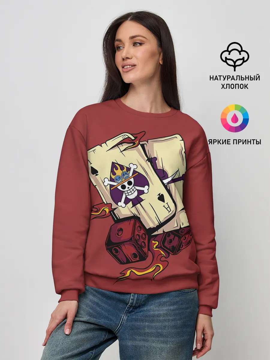 Женский свитшот / Карты One Piece