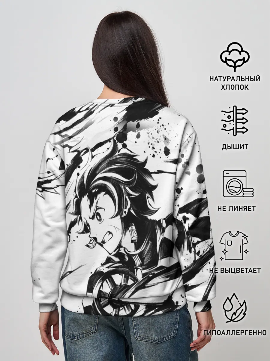 Женский свитшот / KIMETSU NO YAIBA TANJIRO KAMADO