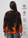 Женский свитшот / Kimetsu no Yaiba в огне