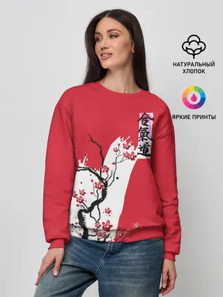 Женский свитшот / Сакура Айкидо