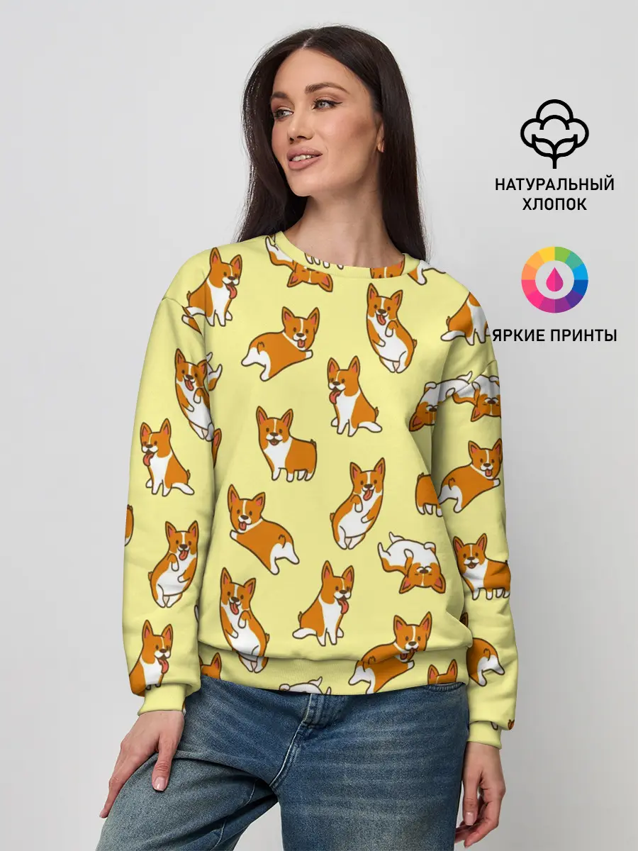 Женский свитшот / Корги