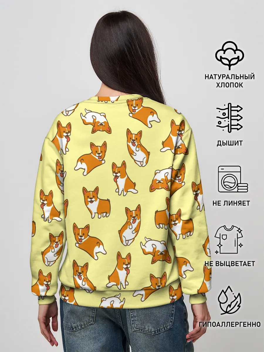 Женский свитшот / Корги