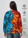 Женский свитшот / Огонь и вода