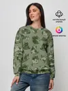 Женский свитшот / Камуфляж с котиками