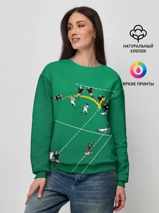 Женский свитшот / Игра в регби