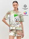 Женская пижама с шортами / Щенок