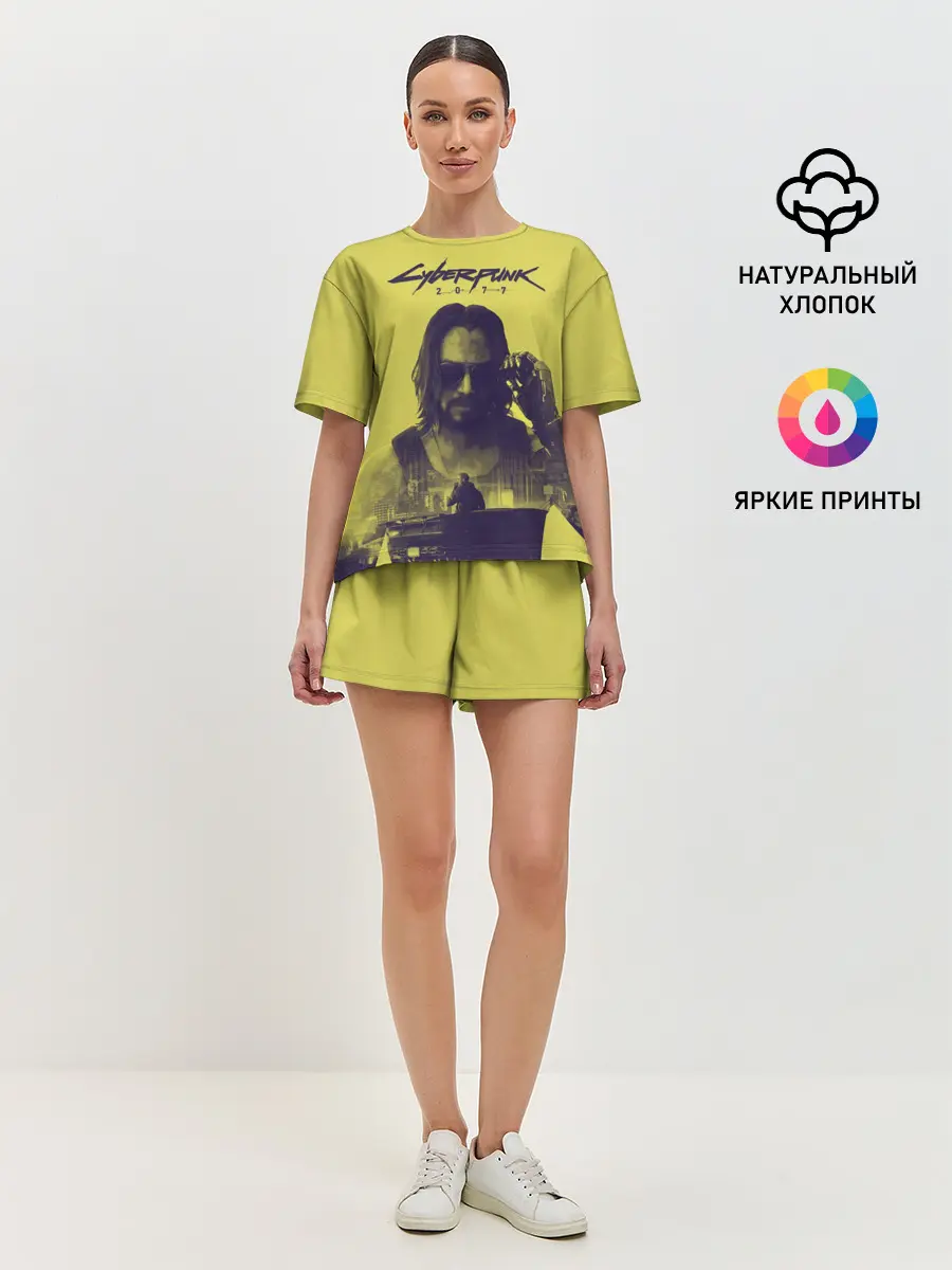 Женская пижама с шортами / Cyberpunk 2077