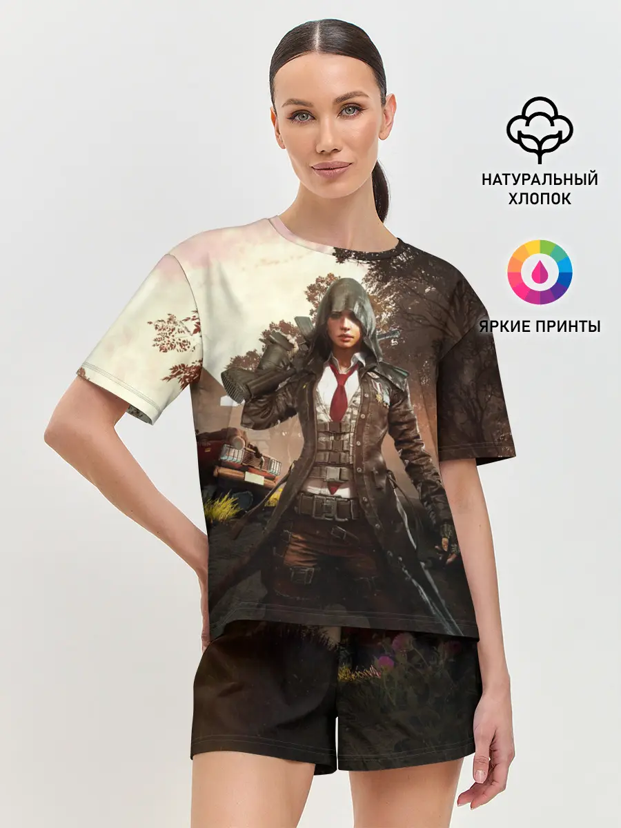 Женская пижама с шортами / PUBG