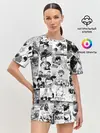 Женская пижама с шортами / Haikyu pattern