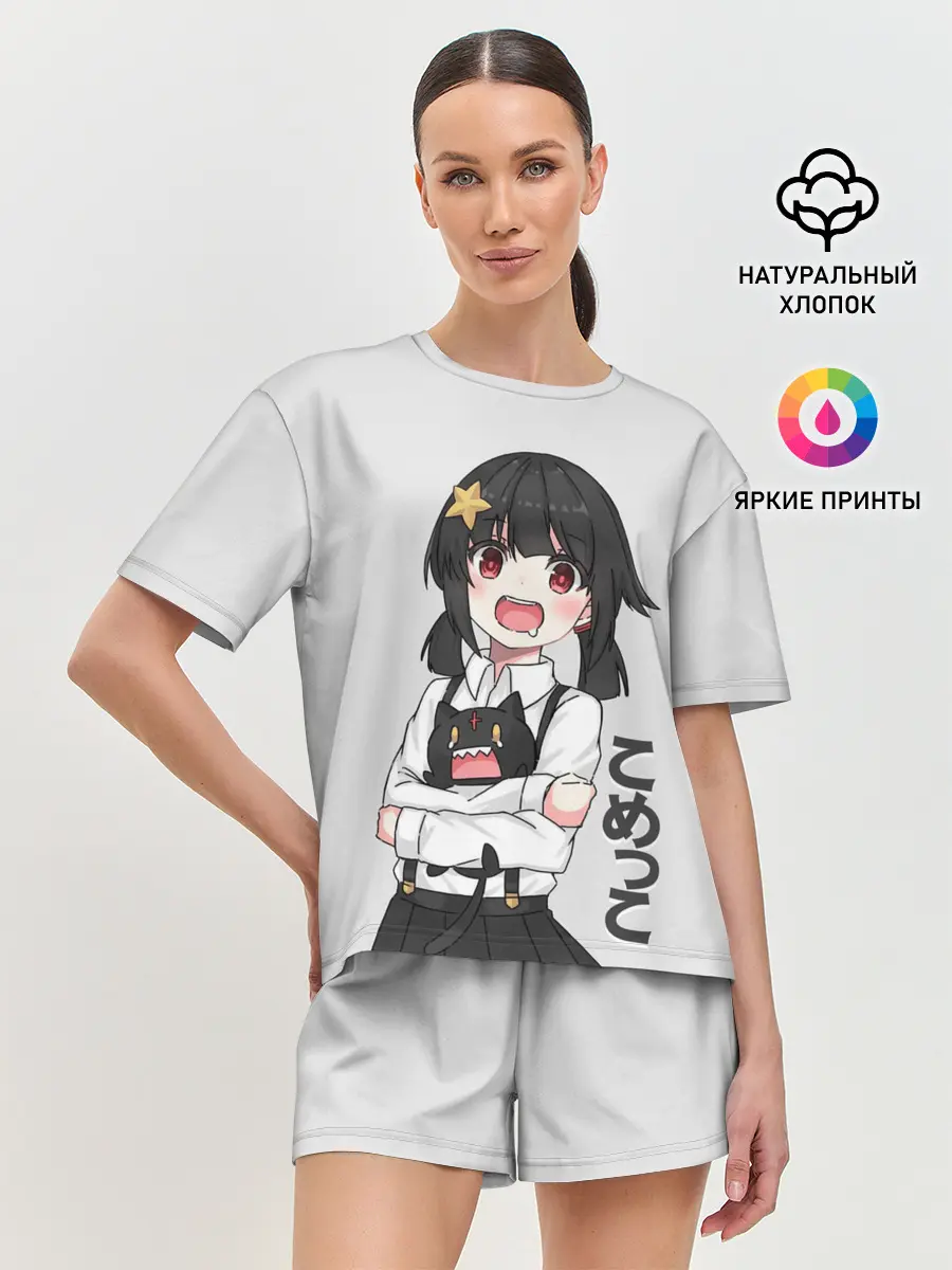 Женская пижама с шортами / Komekko