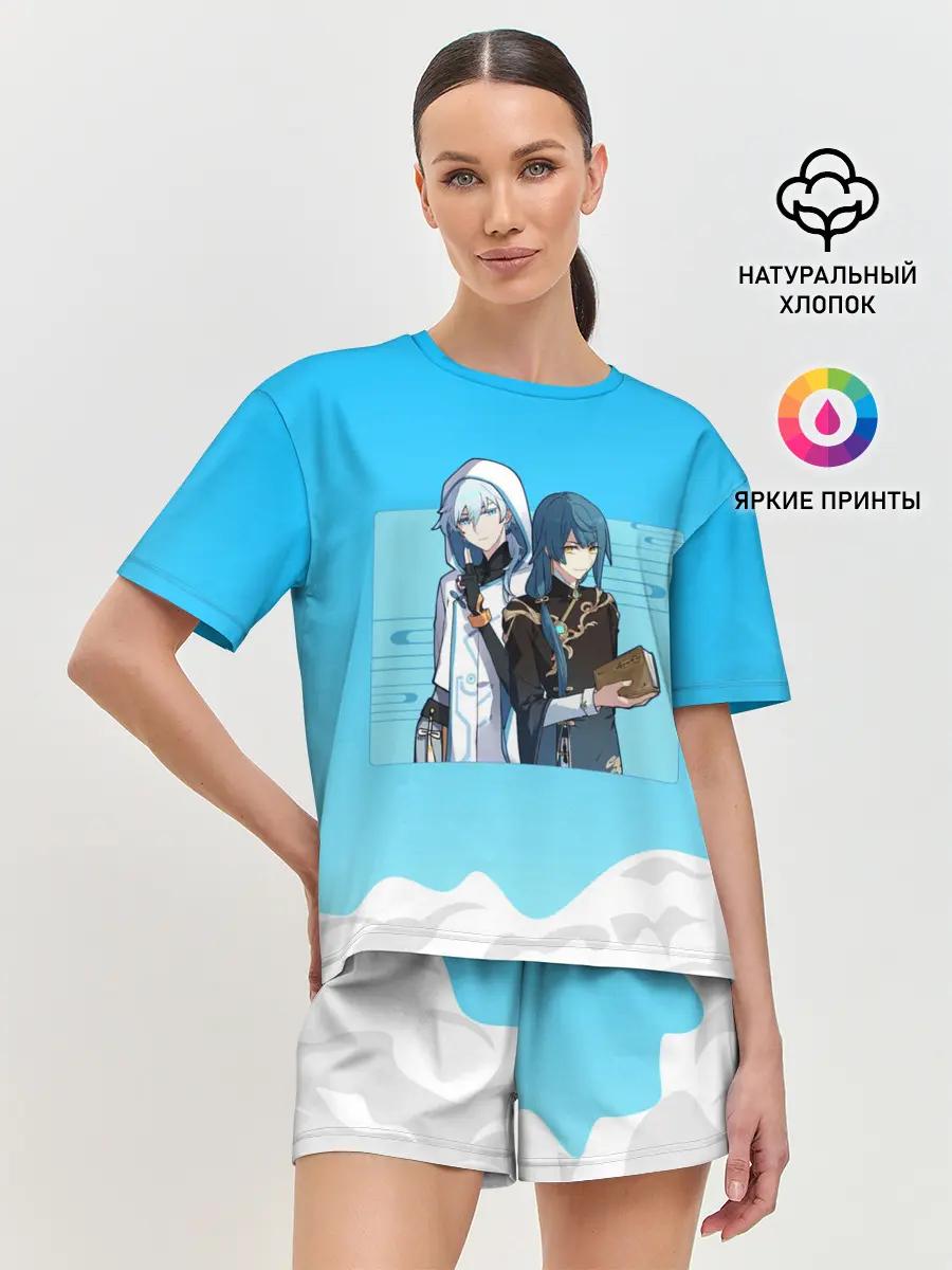 Женская пижама с шортами / Genshin Impact