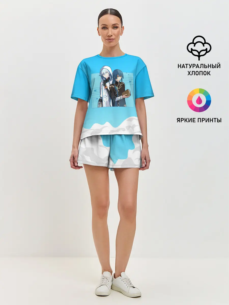 Женская пижама с шортами / Genshin Impact