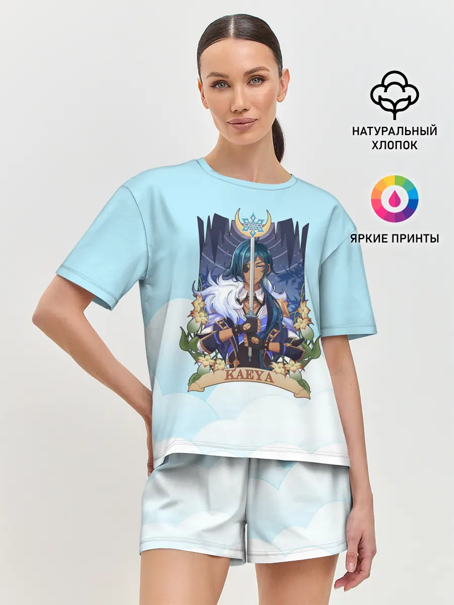 Женская пижама с шортами / Genshin Impact