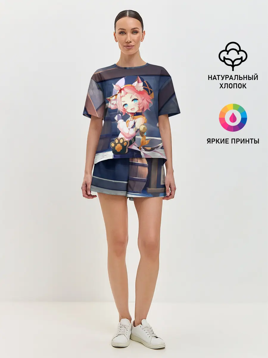 Женская пижама с шортами / GENSHIN IMPACT