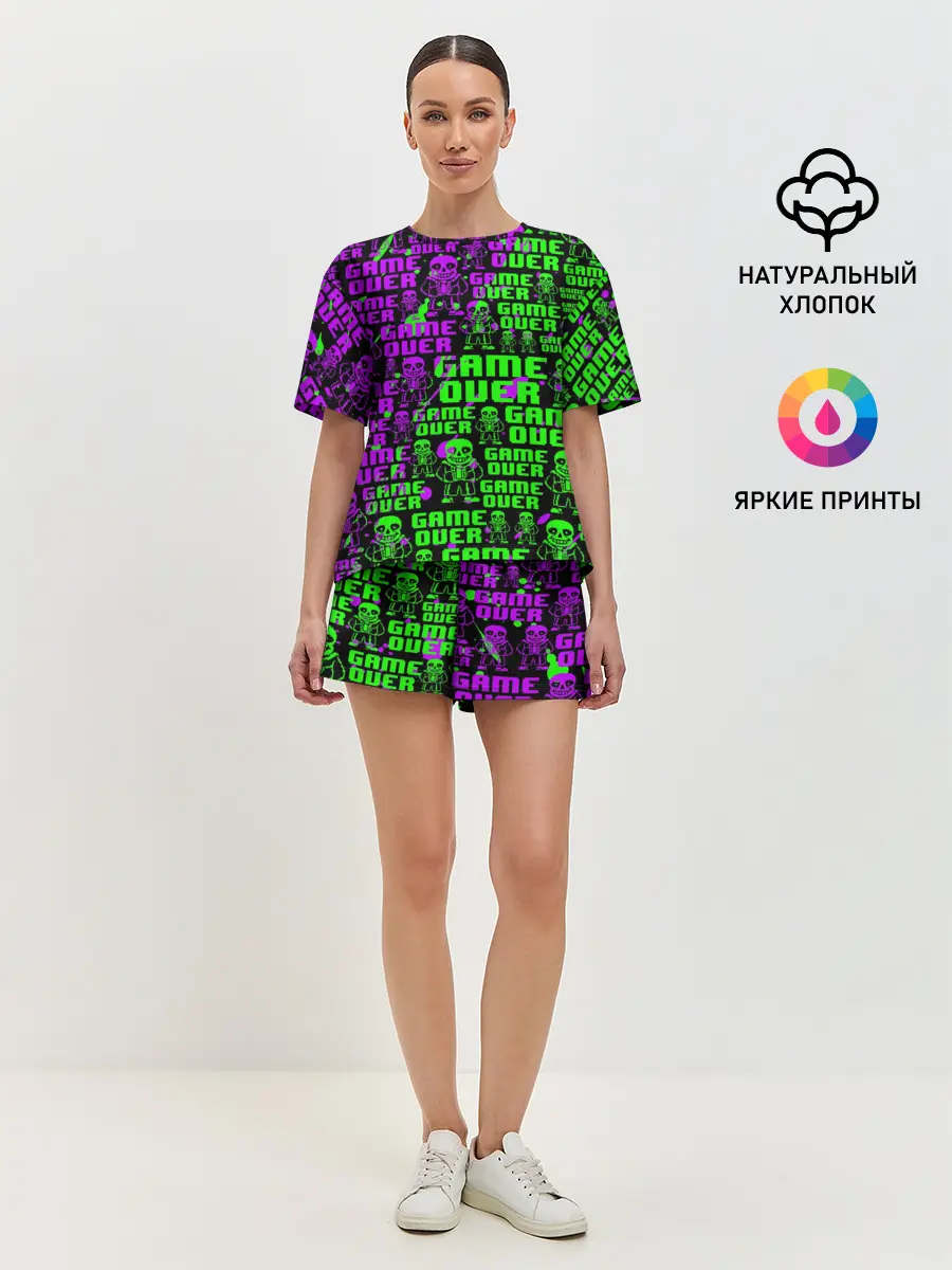 Женская пижама с шортами / UNDERTALE