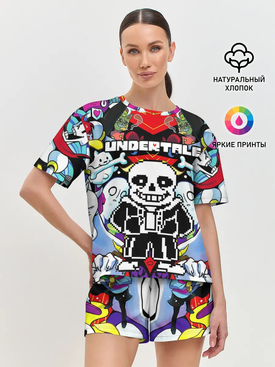 Женская пижама с шортами / UNDERTALE