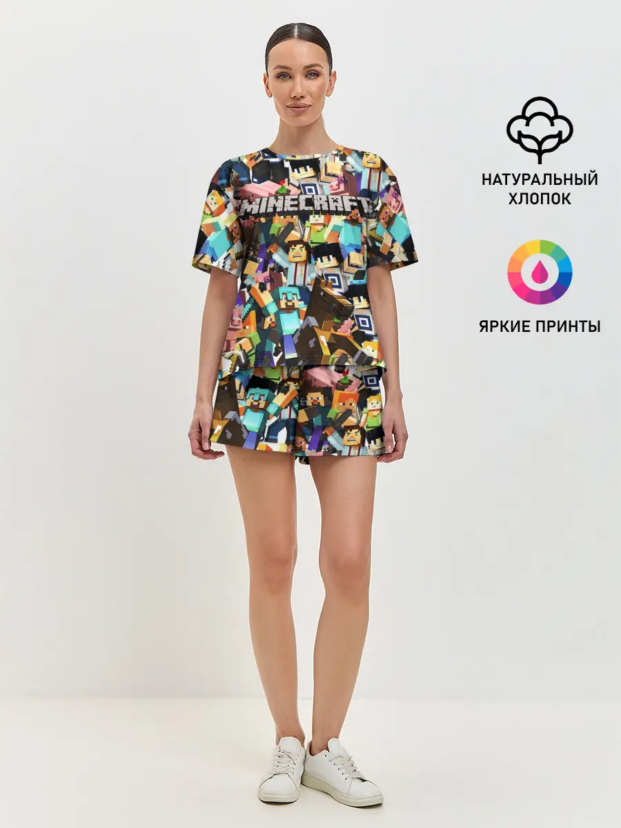 Женская пижама с шортами / MINECRAFT