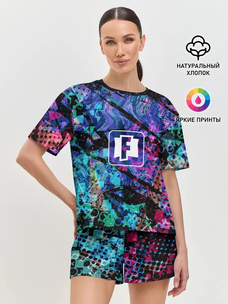Женская пижама с шортами / Fortnite