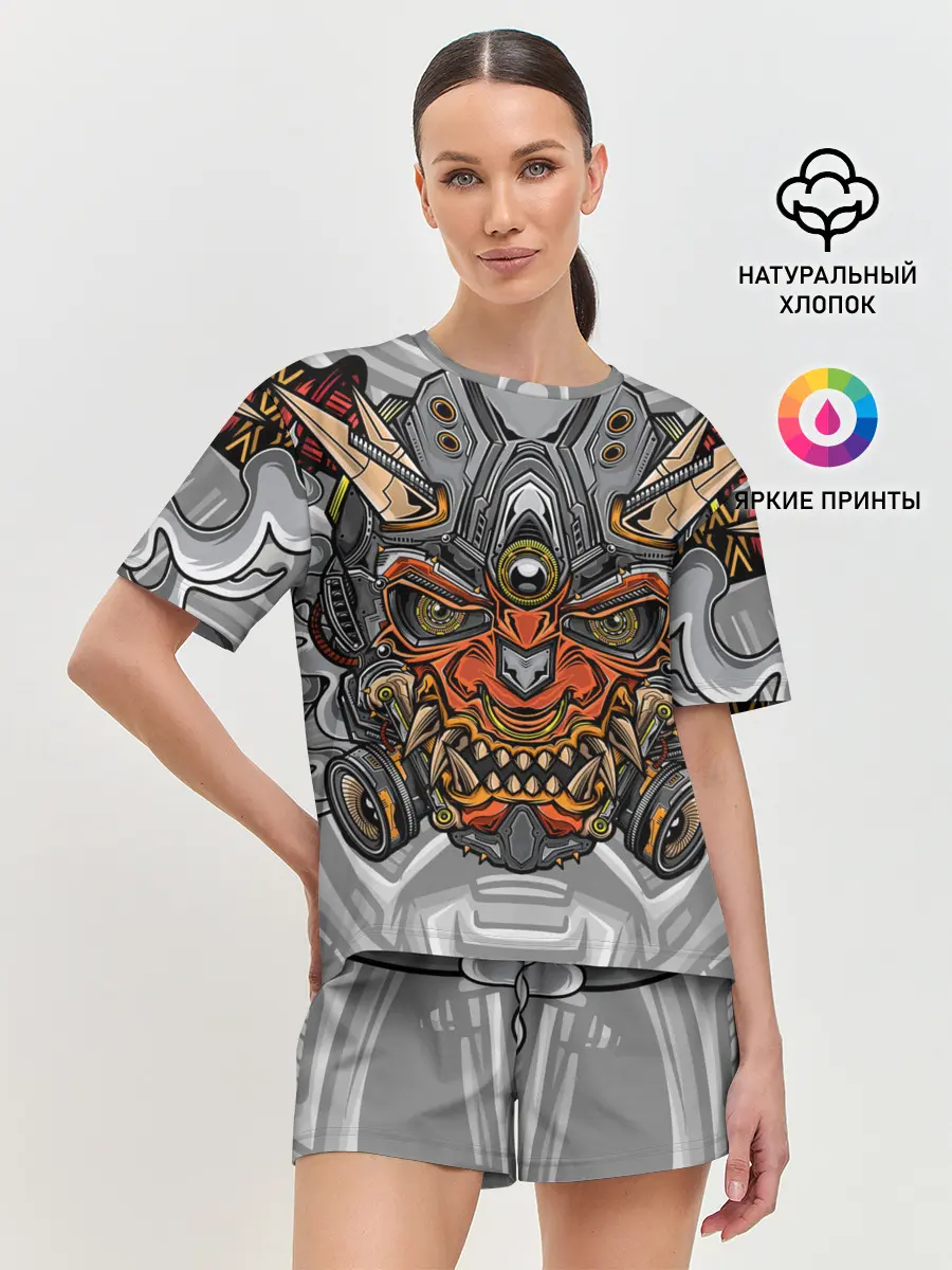 Женская пижама с шортами / Cyber Samurai