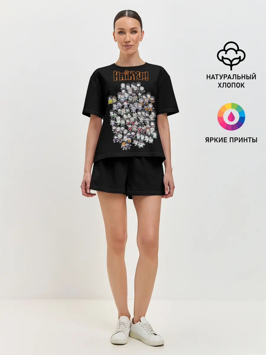 Женская пижама с шортами / Haikyuu Haikyu Чиби