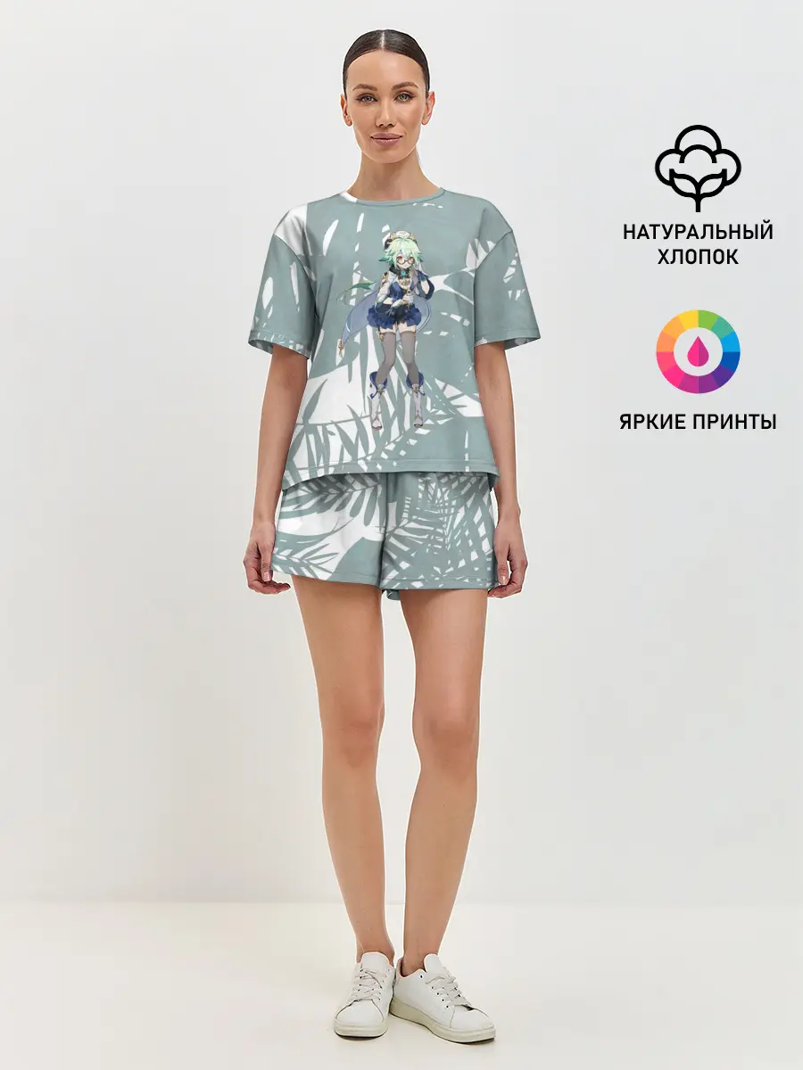 Женская пижама с шортами / Genshin Impact