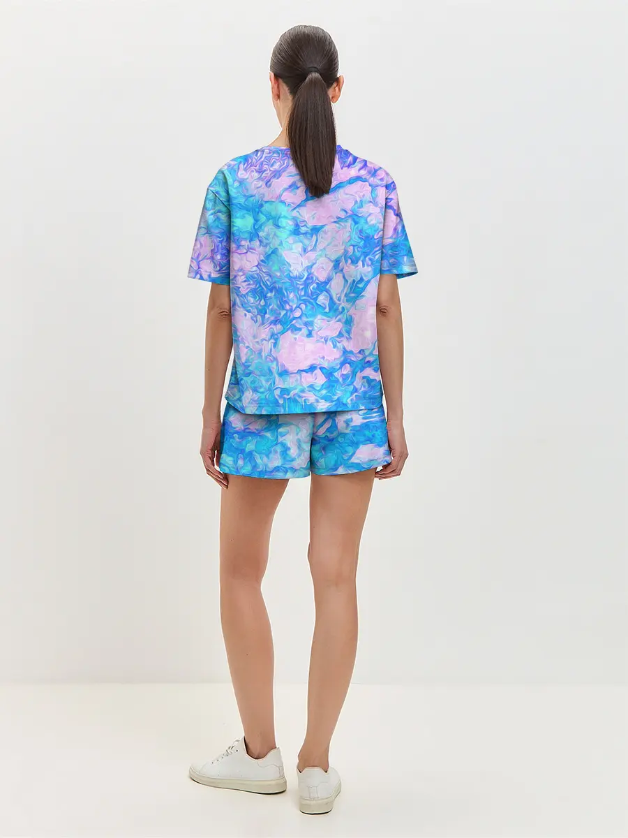 Женская пижама с шортами / Нежные краски