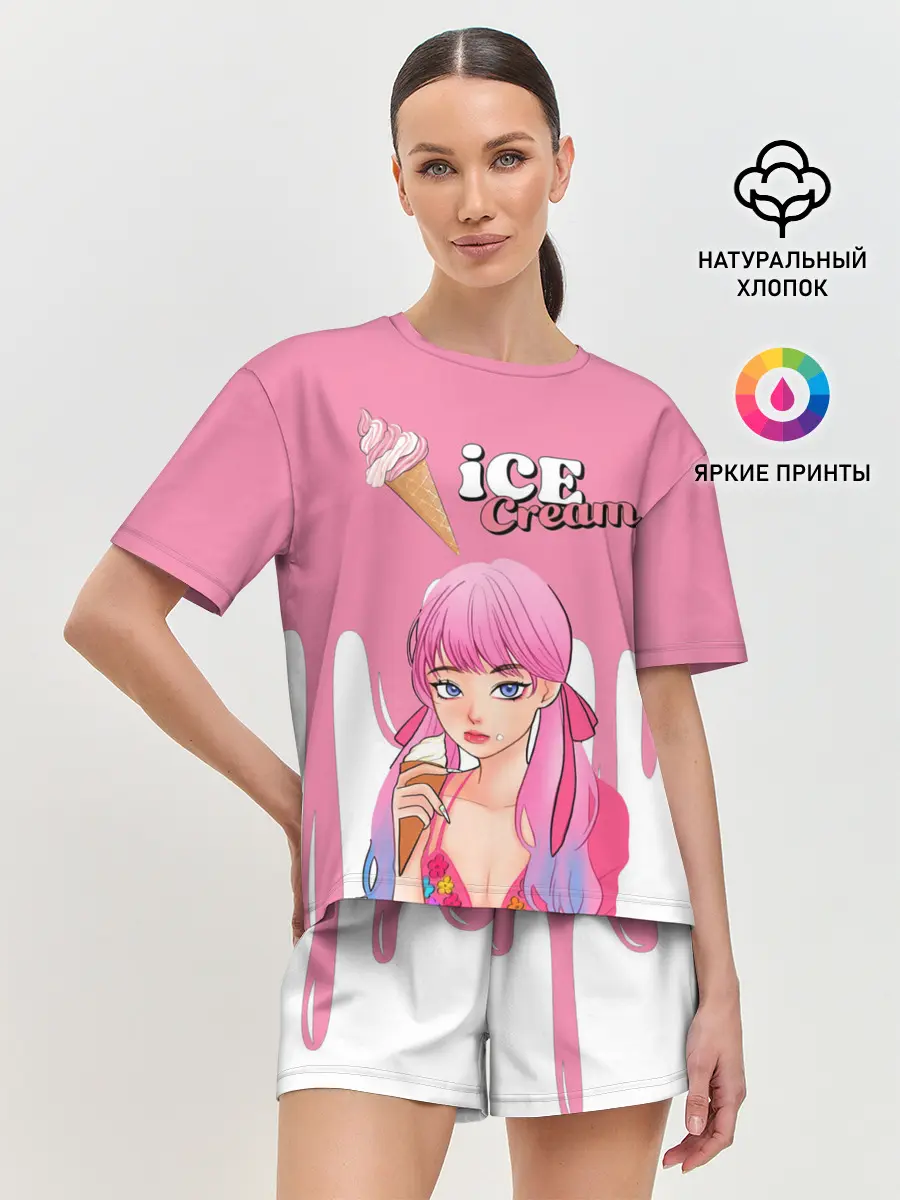 Женская пижама с шортами / BLACKPINK Ice Cream