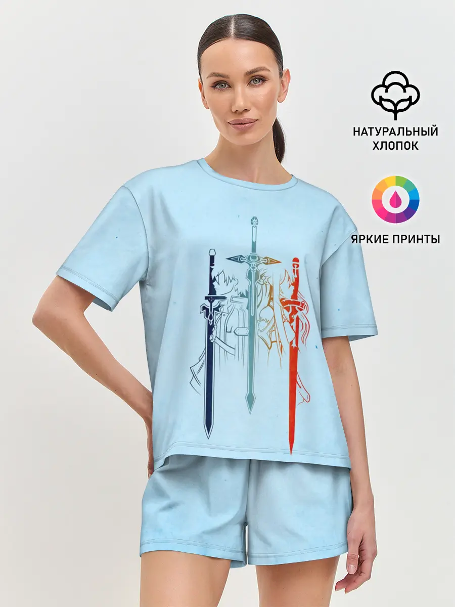 Женская пижама с шортами / Sword Art Online