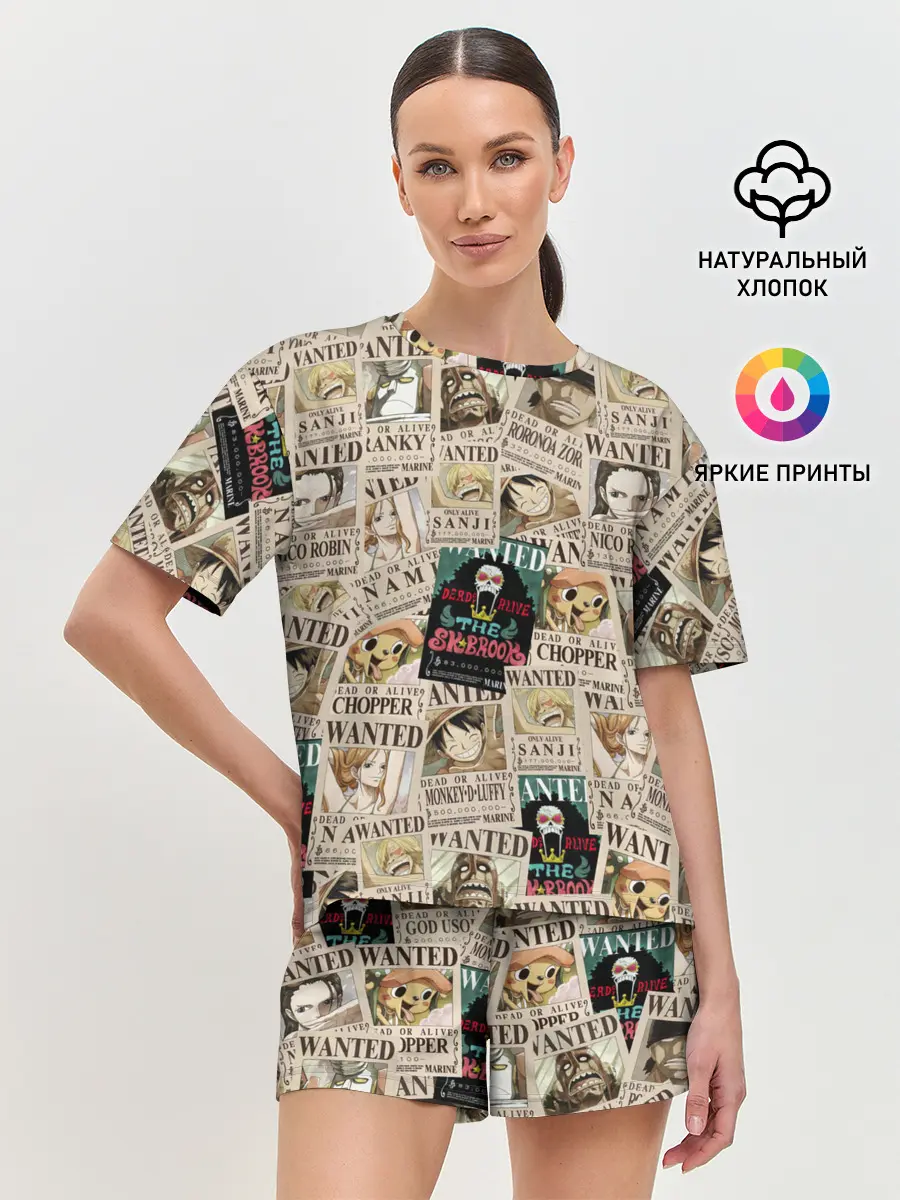 Женская пижама с шортами / Ван пис