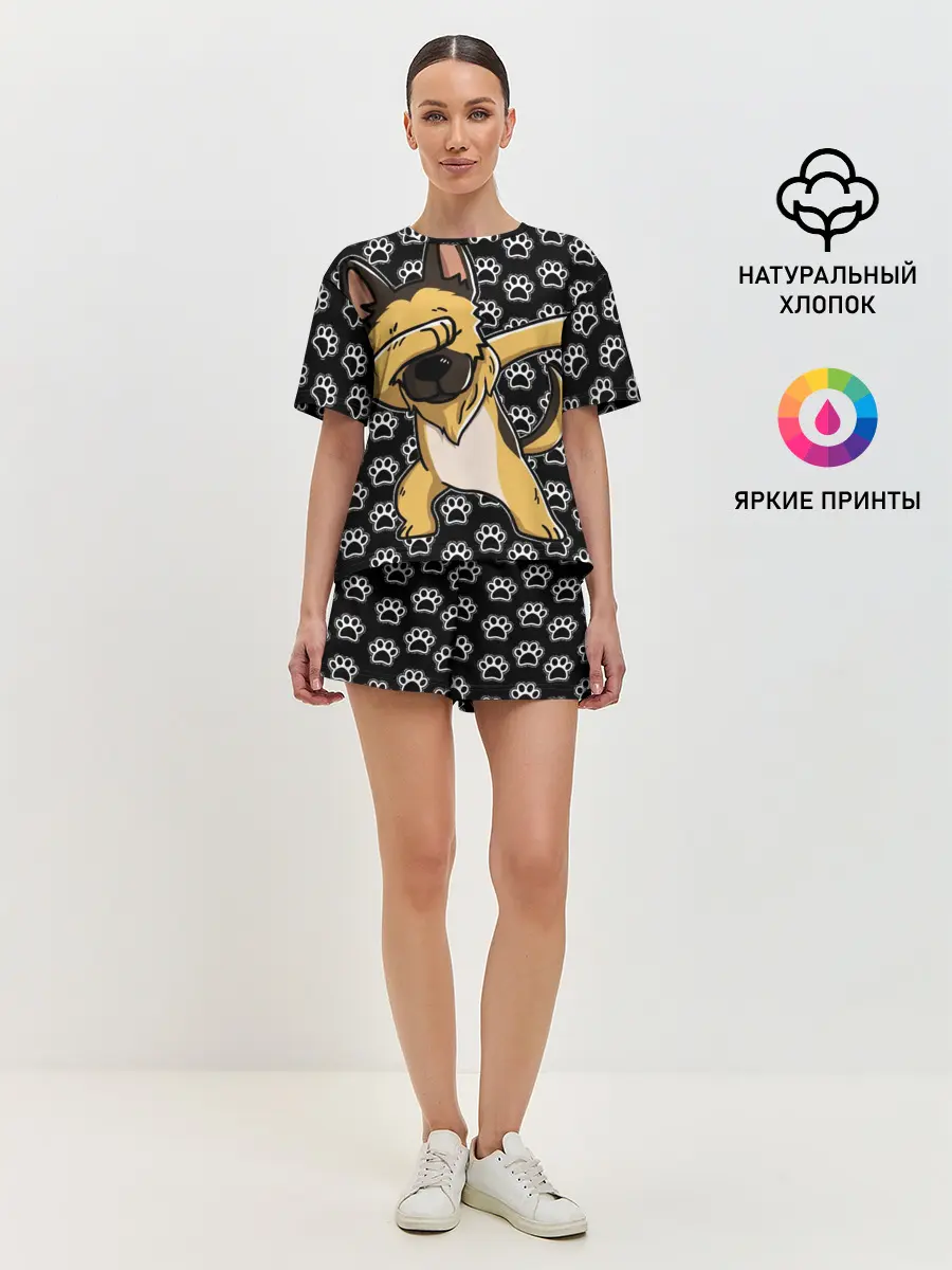 Женская пижама с шортами / DAB DOG
