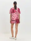 Женская пижама с шортами / Розовые Розы