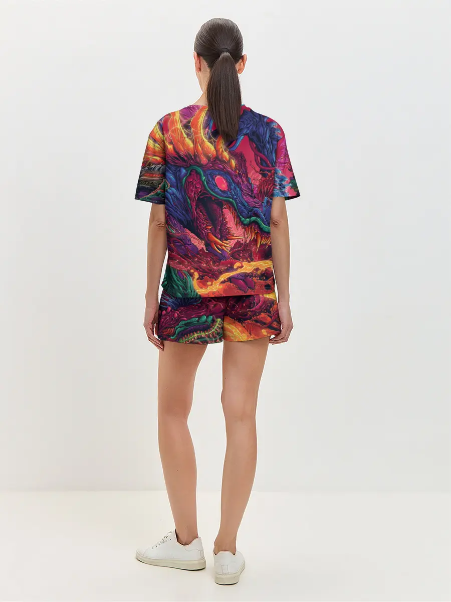 Женская пижама с шортами / HYPER BEAST | СКОРОСТНОЙ ЗВЕРЬ